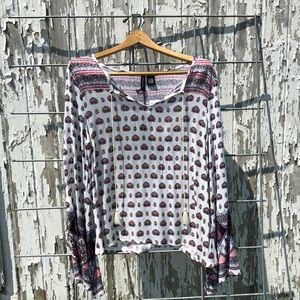 No Comment boho hippie blouse from JcPenny size M